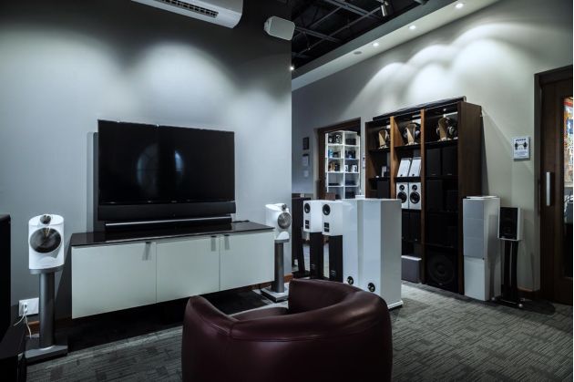 Audiovisionaries Showroom with Speakers and Television