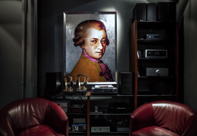 Audiovisionaries Showroom with Artwork on wall