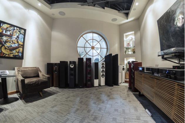 Audiovisionaries Showroom with Speakers